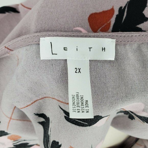 Leith Purple Quail Cherry Side Button Mini Dress - Picture 8 of 9